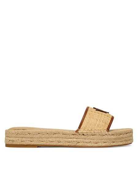 LAUREN RALPH LAUREN Espadryle 802P06398003 Beżowy. Brązowe espadryle Lauren Ralph Lauren, bez wzorów, z syntetyku, bez obcasa. Za 491,99 zł.