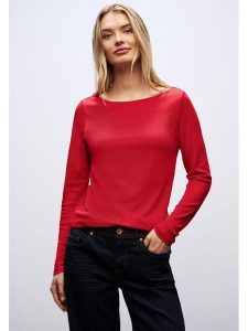 Street One Koszulka w kolorze czerwonym rozmiar: 44. Czerwone bluzki Street One, bez wzorów, street, bez kołnierzyka, bez ramiączek. Za 78,28 zł.