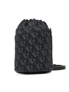Calvin Klein Torebka LV04F3208G Czarny. Czarne torebki klasyczne Calvin Klein, bez wzorów, z materiału, bez dodatków. Za 479,99 zł.