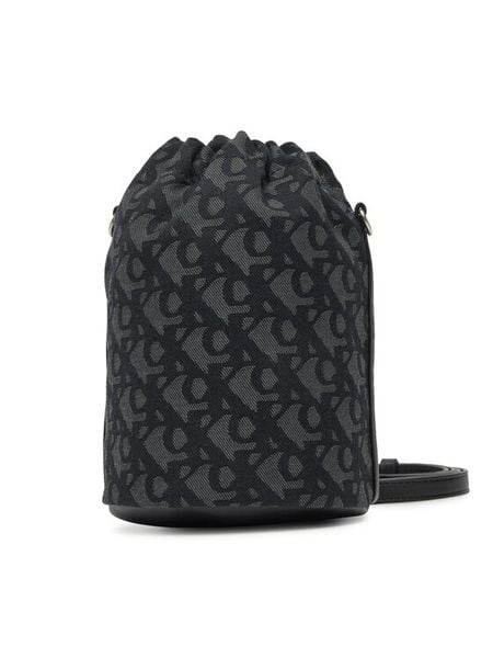 Calvin Klein Torebka LV04F3208G Czarny. Czarne torebki klasyczne Calvin Klein, bez wzorów, z materiału, bez dodatków. Za 283,99 zł.