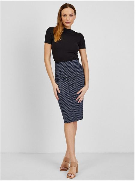 Orsay Spódnica w kolorze granatowo-białym rozmiar: S. Niebieskie spódnice Orsay, s, bez wzorów, midi. Za 48,05 zł.