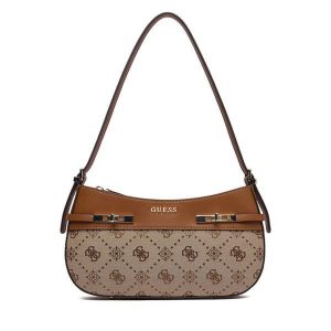 Torebka Guess. Brązowe torebki klasyczne Guess, z aplikacjami, bez dodatków. Za 589,99 zł.