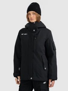 4F Kurtka narciarska w kolorze czarnym rozmiar: M. Czarne kurtki sportowe 4f, m, bez wzorów, bez kaptura, narciarskie. Za 314,01 zł.