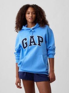 GAP Bluza w kolorze błękitnym rozmiar: XL. Niebieskie bluzy GAP, xl, bez wzorów, z kapturem. Za 88,64 zł.
