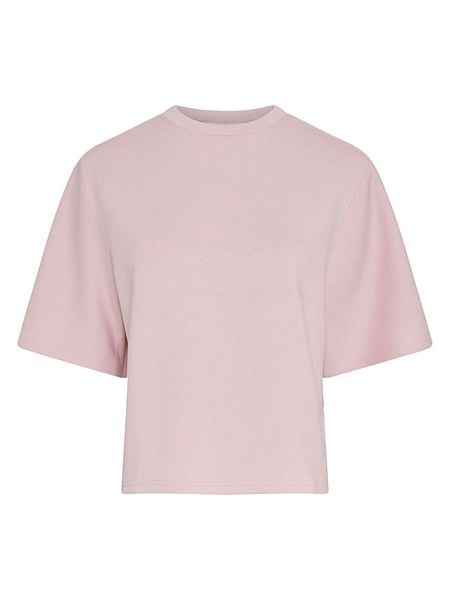 MOSS COPENHAGEN Bluza w kolorze jasnoróżowym rozmiar: S/M. Różowe bluzy Moss Copenhagen, m, bez wzorów, bez kaptura. Za 164,95 zł.