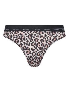 Guess Figi brazylijskie O5RE25 KCOJ0 Beżowy. Brązowe figi Guess, z aplikacjami, z syntetyku. Za 139,99 zł.