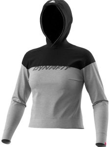 DYNAFIT Bluza funkcyjna "DRIRELEASE" w kolorze szaro-czarnym rozmiar: L. Szare bluzy Dynafit, l, bez wzorów, z materiału, z kapturem. Za 180,06 zł.