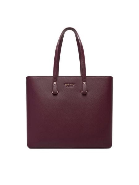 Nine West Torebka CEO-MIA-S211024-9 Bordowy. Czerwone shopper bag Nine West, bez wzorów, z materiału, bez dodatków. Za 249,99 zł.
