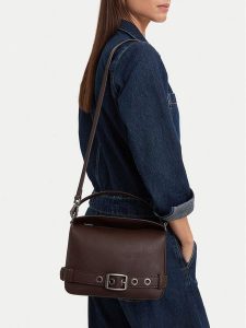 G-Star Raw Torebka C-LDA9536 Brązowy ciemny. Brązowe torebki klasyczne G-Star, bez wzorów, ze skóry, bez dodatków. Za 279,99 zł.