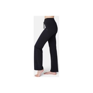 Legginsy fitness damskie Domyos. Czarne legginsy DOMYOS, bez wzorów, z bawełny. Za 69,99 zł.