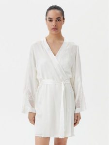 Chantelle Szlafrok Legend C17WV0 Écru. Szlafroki Chantelle, s, bez wzorów, z wiskozy, bez kaptura. Za 279,99 zł.