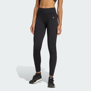 Legginsy Workout Essentials Full-Length Knit. Czarne legginsy ADIDAS, bez wzorów. Za 199,00 zł.
