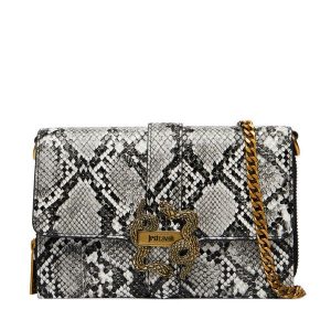 Torebka Just Cavalli. Szare torebki klasyczne Just Cavalli, bez wzorów, bez dodatków. Za 660,99 zł.