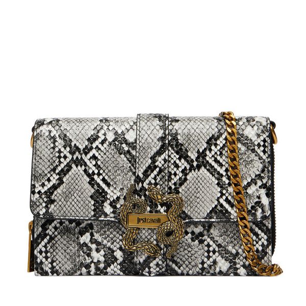 Torebka Just Cavalli. Szare torebki klasyczne Just Cavalli, bez wzorów, bez dodatków. Za 660,99 zł.