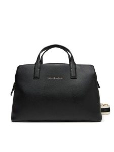 Tommy Hilfiger Torebka AW0AW17634 Czarny. Czarne torebki klasyczne TOMMY HILFIGER, bez wzorów, ze skóry, bez dodatków. Za 599,99 zł.