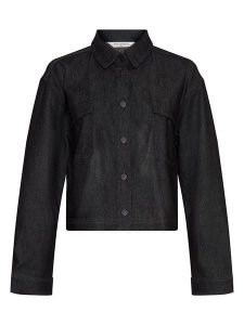 MOSS COPENHAGEN Kurtka dżinsowa w kolorze czarnym rozmiar: S/M. Czarne kurtki Moss Copenhagen, m, bez wzorów, bez kaptura. Za 184,02 zł.