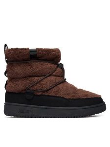 Puma Śniegowce Snowbae Suede Wns 402175 Brązowy ciemny. Brązowe buty zimowe Puma, ze skóry, bez obcasa, bez zapięcia. Za 349,99 zł.