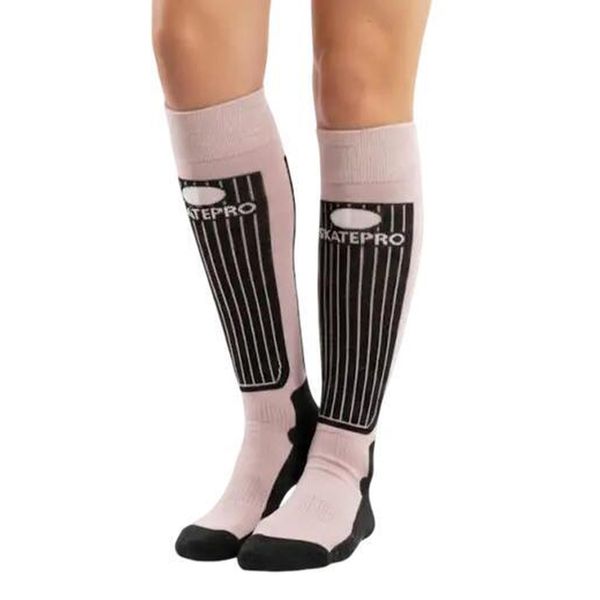 Sporty zimowe Skarpety termiczne unisex SkatePro Merino Skarpety narciarskie. Czerwone skarpetki SKATEPRO, bez wzorów. Za 124,99 zł.