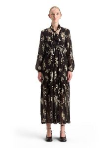 Scotch & Soda Sukienka w kolorze złoto-czarnym rozmiar: 34. Czarne sukienki Scotch & Soda, bez wzorów, bez kołnierzyka, bez ramiączek, maxi. Za 342,60 zł.