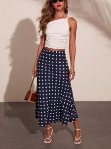 Milan Kiss Spódnica w kolorze granatowym rozmiar: M. Niebieskie spódnice Milan Kiss, m, bez wzorów, maxi. Za 184,95 zł.