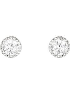 L instant d Or Złote kolczyki-wkrętki "Petits Ronds" z cyrkoniami rozmiar: onesize. Szare kolczyki L instant d Or, z cyrkonią, złote. Za 296,56 zł.