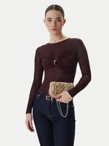 Guess Torebka J5YZ17 WGT10 Złoty. Żółte torebki klasyczne Guess, z aplikacjami, ze skóry, bez dodatków. Za 242,99 zł.