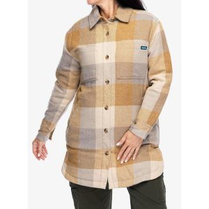 Kurtka damska Kavu Ivywood. Brązowe kurtki KAVU, bez wzorów, bez kaptura. Za 319,99 zł.