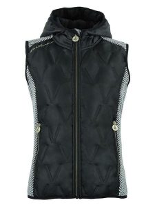 Peak Mountain Kamizelka polarowa "Antilope" w kolorze czarnym rozmiar: S. Czarne kamizelki Peak Mountain, s, bez wzorów, z polaru, bez kołnierzyka, bez ramiączek, bez kaptura. Za 231,45 zł.