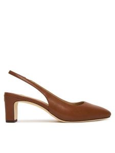 LAUREN RALPH LAUREN Czółenka 802P00096002 Brązowy. Brązowe czółenka Lauren Ralph Lauren, bez wzorów, ze skóry, bez obcasa, bez zapięcia. Za 769,99 zł.