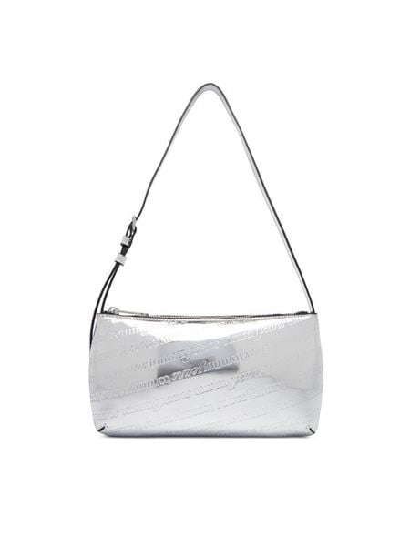 Tommy Jeans Torebka Tjw Must Metallic Shoulder Bag AW0AW18009 Srebrny. Szare torebki klasyczne Tommy Jeans, bez wzorów, z jeansu, bez dodatków. Za 429,99 zł.