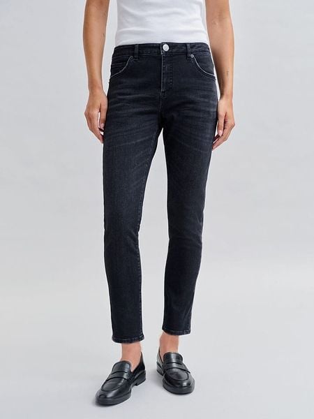 OPUS Dżinsy - Slim fit - w kolorze czarnym rozmiar: 36/L30. Czarne jeansy Opus, bez wzorów. Za 197,17 zł.
