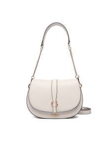 Guess Torebka Carrie HWVG98 96200 Écru. Torebki klasyczne Guess, z aplikacjami, ze skóry, bez dodatków. Za 589,99 zł.