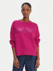 DKNY Sport Bluza DP6T1561 Różowy Oversize. Czerwone bluzy DKNY Sport, xl, bez wzorów, z bawełny, bez kaptura. Za 309,99 zł.