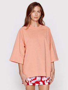Samsøe Samsøe Bluzka Brianna F22200009 Różowy Loose Fit. Czerwone bluzki Samsøe & Samsøe, xl, bez wzorów, z bawełny, bez kołnierzyka, bez ramiączek. Za 399,99 zł.