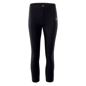 Legginsy damskie IQ Silky WMNS 3/4 - czarne, Rozmiar S. Czarne legginsy IQ, bez wzorów, z materiału. W wyprzedaży za 49,99 zł.
