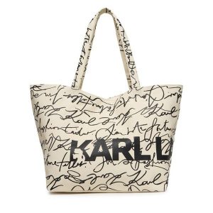 Torebka KARL LAGERFELD. Shopper bag KARL LAGERFELD, bez wzorów, bez dodatków. Za 269,99 zł.