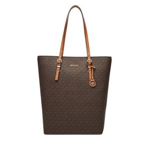 Torebka MICHAEL Michael Kors. Brązowe shopper bag MICHAEL Michael Kors, bez wzorów, bez dodatków. Za 739,99 zł.