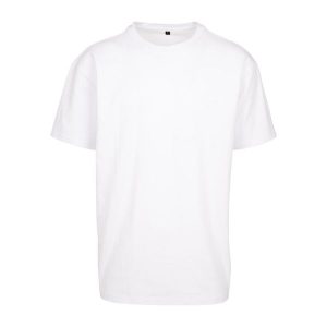 Ponadwymiarowa Koszulka Dla Dorosłych Unisex Heavyweight. Czerwone bluzki BUILD YOUR BRAND, s, bez wzorów, sportowe, bez kołnierzyka, bez ramiączek. Za 78,99 zł.