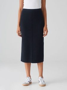OPUS Spódnica w kolorze granatowym rozmiar: 34. Niebieskie spódnice Opus, bez wzorów, midi. Za 143,99 zł.