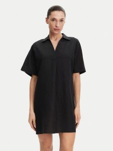 Calvin Klein Sukienka codzienna K20K208382 Czarny Relaxed Fit. Czarne kombinezony Calvin Klein, na co dzień, bez wzorów, z lyocellu, bez kołnierzyka, bez ramiączek, proste. Za 409,99 zł.