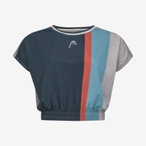 PADEL Crop Top Women. Niebieskie topy Head, s, bez wzorów, sportowe, bez kołnierzyka, bez ramiączek. Za 169,90 zł.