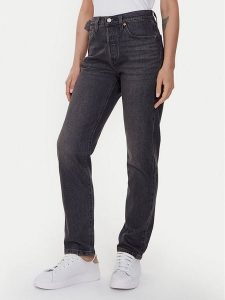 Levi's® Jeansy 501® 36200-0304 Czarny Cropped Fit. Czarne jeansy bez wzorów, z bawełny. Za 409,99 zł.