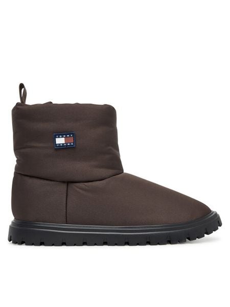 Tommy Jeans Śniegowce Tjw Snow Boot EN0EN02823 Brązowy. Brązowe buty zimowe Tommy Jeans, z jeansu, bez obcasa, bez zapięcia. Za 519,99 zł.