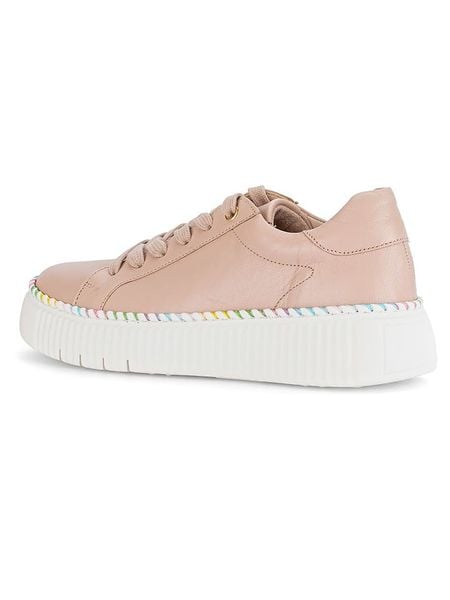 Gabor Skórzane sneakersy w kolorze jasnoróżowym ze wzorem rozmiar: 37. Różowe trampki Gabor, bez wzorów, ze skóry, bez zapięcia. Za 166,49 zł.