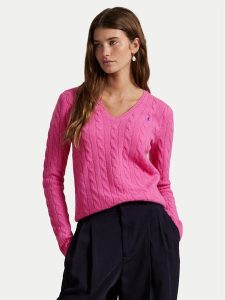 Polo Ralph Lauren Sweter 211971866008 Różowy Slim Fit. Czerwone swetry klasyczne Polo Ralph Lauren, xs, z wełny, bez kołnierzyka. Za 599,99 zł.