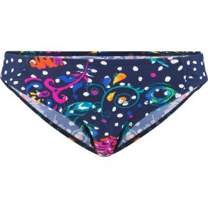 Figi bikini bonprix niebieski z nadrukiem. Bikini marki bonprix. Za 24,99 zł.