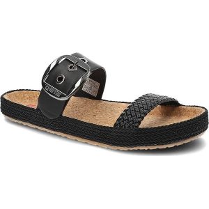 Czarne Klapki Big Star Modne Buty Na Lato. Czarne klapki Big Star, z aplikacjami, ze skóry ekologicznej, bez obcasa. Za 109,00 zł.