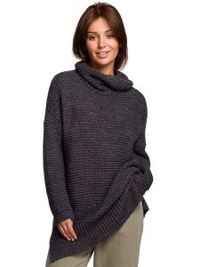 Be Wear Golf w kolorze anracytowym rozmiar: onesize. Czarne golfy Be Wear, bez wzorów, ze splotem, bez ramiączek. Za 214,95 zł.