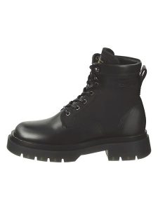 GANT Footwear Skórzane botki "Meghany" w kolorze czarnym rozmiar: 38. Czarne botki GANT Footwear, bez wzorów, ze skóry, bez obcasa, bez zapięcia. Za 394,38 zł.