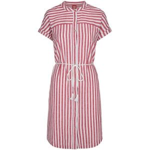 Loap Nesha sukienka damska M – letnia sukienka 55% len. Białe sukienki ZOOPLEMENTS, na lato, m, bez wzorów, ze lnu, sportowe, bez kołnierzyka, bez ramiączek, sportowe. Za 164,99 zł.